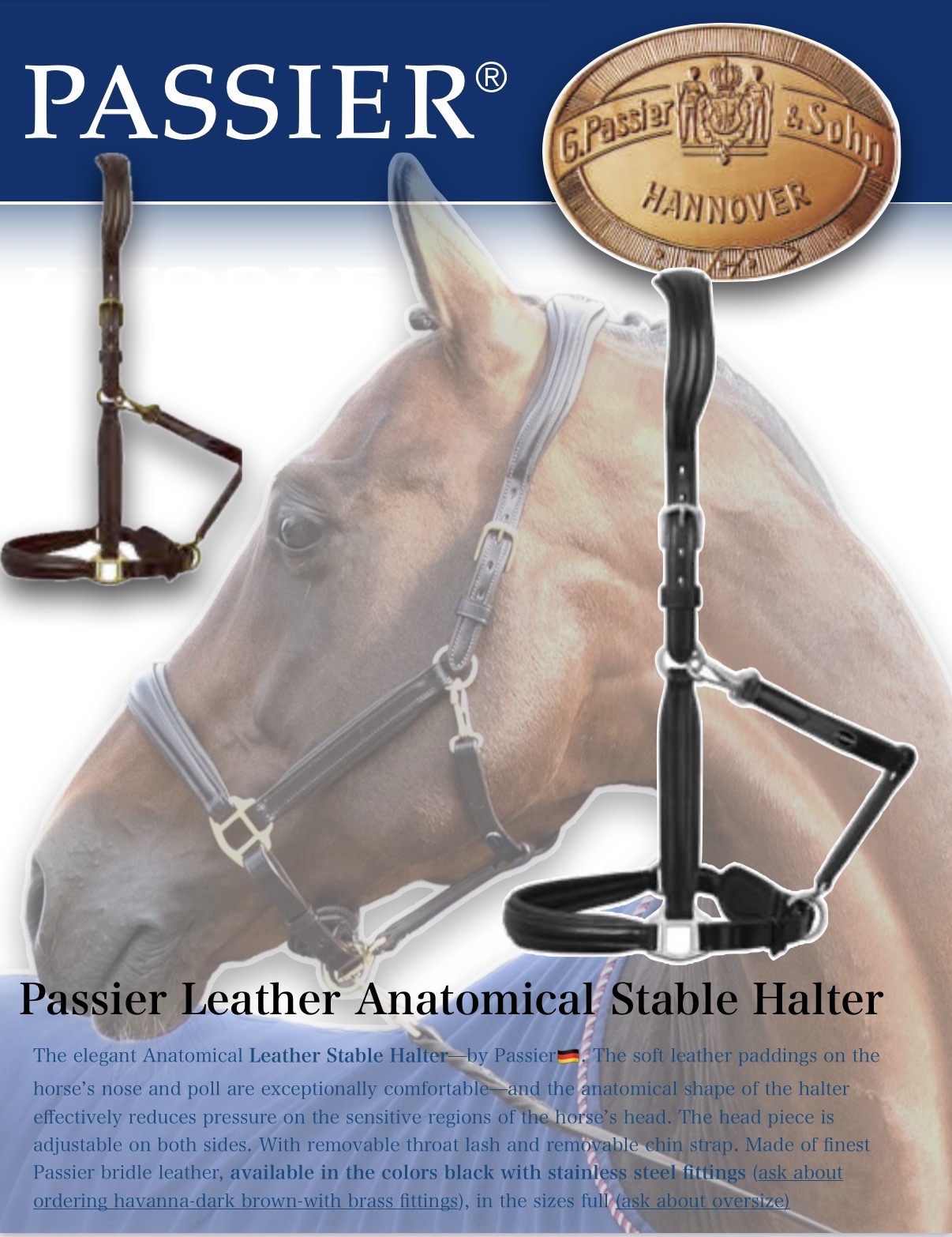 Passier®️ Leather Stable Halter - Image 4
