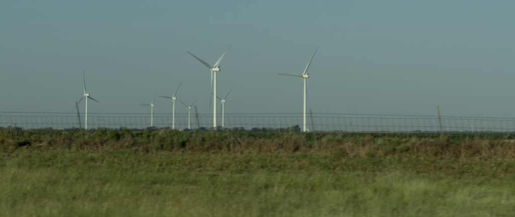 Windmills in Kansas adjacent to the highest point and lowest points in Kansas (humor)